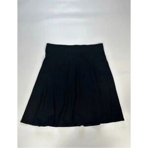 Sahalie Women’s Small Black Wool Skirt Lightweight A-Line Flaws
